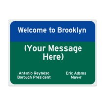 Replica Custom Brooklyn New York Welcome Highway Metal Sign - £18.87 GBP+