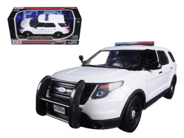 2015 Ford Police Interceptor Utility Unmarked White 1/24 Diecast Model Car by Mo - £36.63 GBP