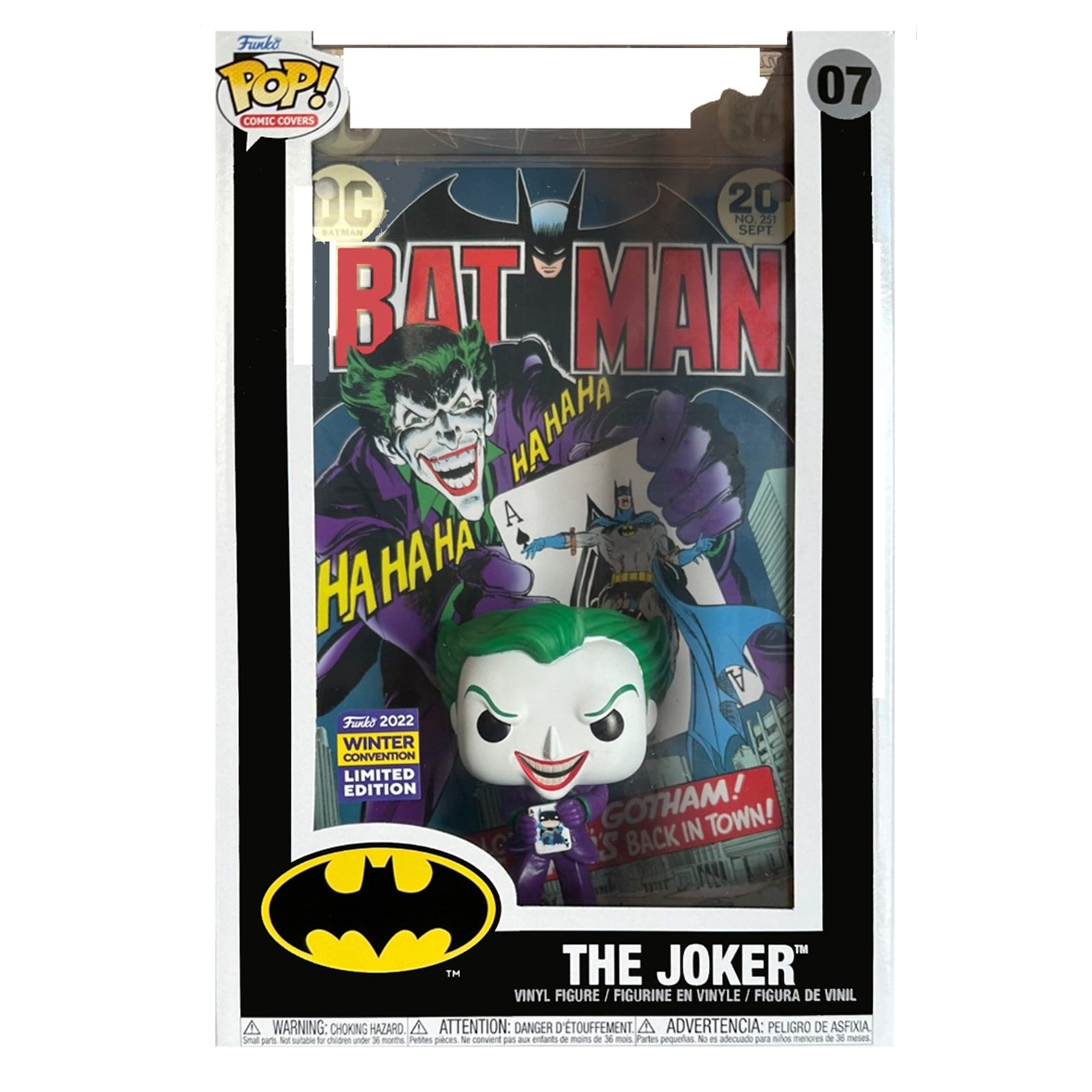 Funko Batman Comic Book Display Case and The Joker Pop! Vinyl Limited Edition 20 - £39.92 GBP