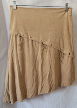 Women's Promesa Skirt U.S.A. Brown Asymmetric Zipper Closure Size Unknow... - $14.99