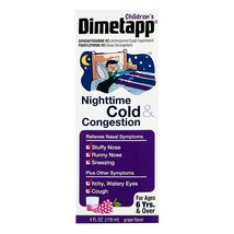 Children&#39;s Dimetapp Nighttime Cold &amp; Congestion Antihistamine/Cough 4 fl... - £17.40 GBP