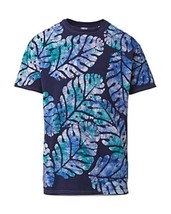 Studio 189 Men&#39;s Big Leaf Tee in Navy Blue-Size Small - £26.10 GBP