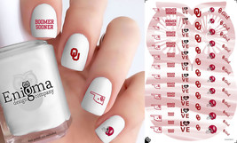 Oklahoma Sooners Nail Decals (Set of 71) - $4.95