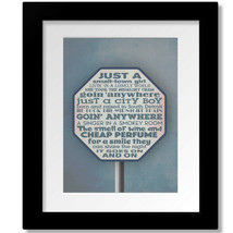Don&#39;t Stop Believin&#39; - Journey Song Lyric Inspired Music Art Print Canva... - $19.00+