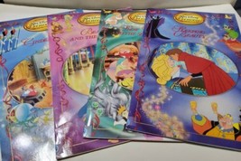 Vintage Disney 1993 4 Princess Treasure Chest Large Paperback Books Cind... - $27.85