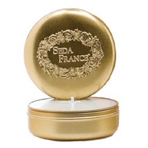 Seda France Classic Toile Travel Tin Candles Elegant Gardenia 2oz - £11.72 GBP