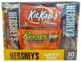  Hershey&#39;s Chocolate Variety Pack - 30 Count  - $36.59