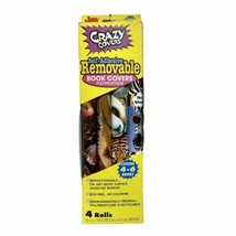 Crazy  Cover Animal Covers 4 Designs Peel &amp; Stick 13.5  inch x 30 inch Roll 1999 - £11.68 GBP