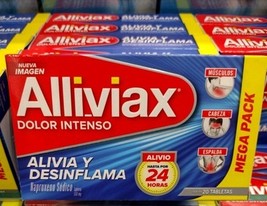 ALLIVIAX DOLOR INTENSO DESINFLAMA - CAJA GRANDE DE 20 TABLETAS - ENVIO G... - $31.99