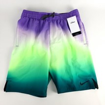 Nike Swim Shorts Trunks Liner Drawstring Waist Zip Pocket Aurora Colors New - £34.97 GBP
