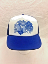 Bud Light Beer Whatever Baseball Cap Trucker Hat Blue and White - $18.04