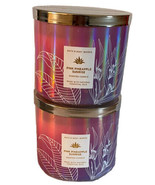 Bath And Body Works Pink Pineapple Sunrise 3-wick Scented Candle Lot of 2 - £33.19 GBP
