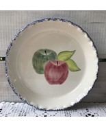 Laurie Gates Los Angeles Pottery Deep Dish Apple Pie Plate 9.5&quot; Baker Bl... - $745.77 MXN