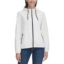 Tommy Hilfiger Women&#39;s Iconic Sporty Hooded Windbreaker M Coat NoTags - £33.47 GBP