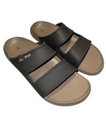 Reef Oasis Double Up Sugarcane Midsole Slide Brown Slip-on Sandal Men&#39;s 10 - $44.95