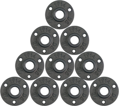 10Pcs 1/2-INCH Floor Flange Industrial Steel Malleable Cast Iron Pipe Fittings R - £15.82 GBP