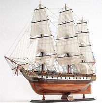 Ship Model Watercraft Traditional Antique USS Constellation Wood Base Western - £1,155.55 GBP