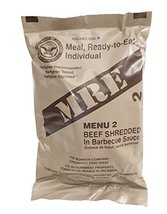 Shredded Beef Barbecue MRE Meal - Genuine US Military Surplus Inspection Date 20 - £23.59 GBP