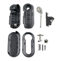 Fits For Fiat Grande Punto 500 Vo Ducato 3 Button Key Fob Remote Case 3-key Key - £43.91 GBP