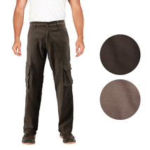 Men&#39;s Cotton Blend Stretch Work Trousers Multi Pocket Cargo Pants - €31,36 EUR