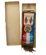 Vintage Junior Order United American Mechanics Old Glory Council 234 Ribbon - €40,54 EUR