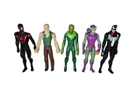 Marvel Spiderman Titan Hero Series 12&quot; Action Figure Lot 5 Goblin,Venom,Sandman - £29.89 GBP