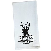 Deer Buck Flour Sack Towel - Personalized Custom Name Gift Wildlife - $11.29+
