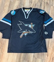 Vintage 2000s Era KOHO San Jose Sharks Hockey Jersey Size L NHL Black RARE - £118.70 GBP