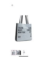 Calvin Klein Tessa Denim Tote With Magnetic Snap - $56.10