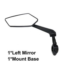 Bicycle Bike Cycle Handlebar Rear View Mirrors Rearview Rectangle Back M... - $14.14+