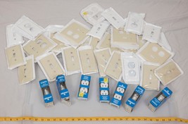 Large Lot Switchplate Cover Outlet Covers Leviton Outlets and Switches t... - $25.73