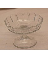 Clear Glass Compote Candy Nut Dish Footed Open Unknown Maker - £13.23 GBP