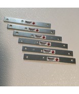 Six (6) 8” x 7/8” Zinc Plated Steel Mending Braces / Straps ~ ￼ National - $20.37