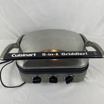 Cuisinart GR-4N 5in-1 Silver Stainless Countertop Griddler W Reversible Plates - $28.01