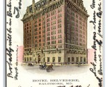 Hotel Belvedere Baltimore Maryland MD UDB Postcard Y3 - $3.91