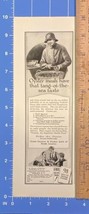 Vintage Print Ad Oysters Health Benefit Tang of the Sea Taste Fisherman ... - $9.79
