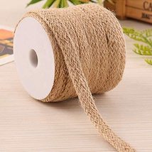 PG COUTURE Natural (20 Meters, 8mm) Jute Twine Rope Linen Twine Rustic String Co - £10.75 GBP