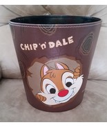 DISNEY Chip and Dale Brown Garbage Trash Bin Can Brand New 10&quot; JAPAN TOREBA - $41.01 CAD