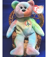Ty Beanie Baby Peace NO#Tush, Non-MWMT Errors on Hang Tag Nice Mix #PB369 - £20.16 GBP