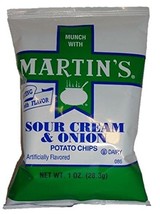 Martin&#39;s Sour Cream &amp; Onion Potato Chips-Case Pack of 30/1 oz. Bags - $34.60