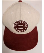 Brixton Trademark Supply Co Baseball Cap Beige Red Brim Adjustable Used - $277.64 MXN