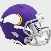 Minnesota Vikings On Field 2023 Alternate Riddell Replica Mini Speed Helmet -NFL - £31.00 GBP