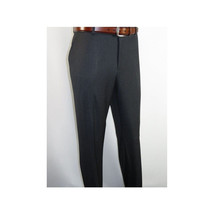 Men Renoir Flat Front Suit Separate Pants Slim Fit Soft Feel 202-1 Charcoal image 4