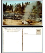 YELLOWSTONE National Park Postcard - Upper Geyser Basin, Firehole River O28 - $52.67 MXN