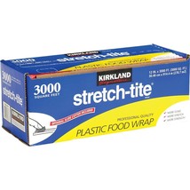 Kirkland Signature Stretch-Tite Plastic Food Wrap 12 in x 3000 ft + Slid... - $35.63