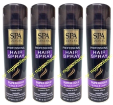 ( Lot 4 ) S.Luxury Professional Volume &amp; Body Super Hold Hair Spray 6 Oz Each - £23.72 GBP