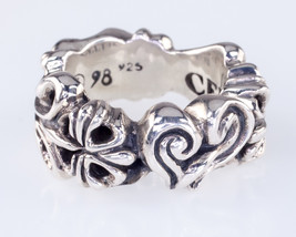 Celtic Arts Sterling Silver Band Claddagh Ring Size 9.5 - £114.88 GBP