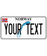 Norway Map License Plate Personalized Custom Car Bike Motorcycle Tag - $14.96 CAD+