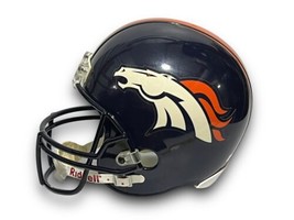 Denver Broncos Riddell Replica Football Helmet Size L Mancave Decor Fancave - £94.95 GBP