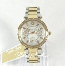 Michael Kors Womens Chronograph Mini Parker Two-tone Watch MK6055 - £124.73 GBP